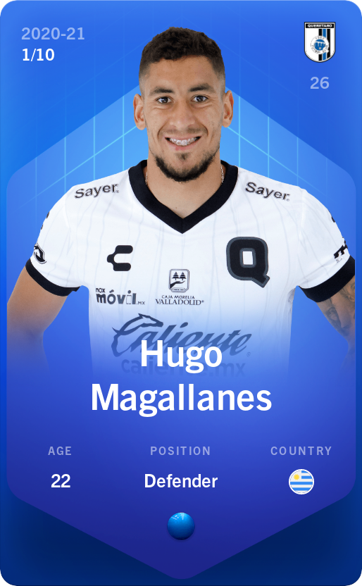 Sorare - Sorare Official - Hugo Magallanes 2020-21 • Super Rare 1/10 - NFT # 52902537279808771655903495205086766558652428936812989461632029556392864379029