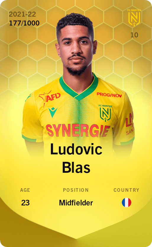 Ludovic Blas 2021-22 • Limited 177/1000