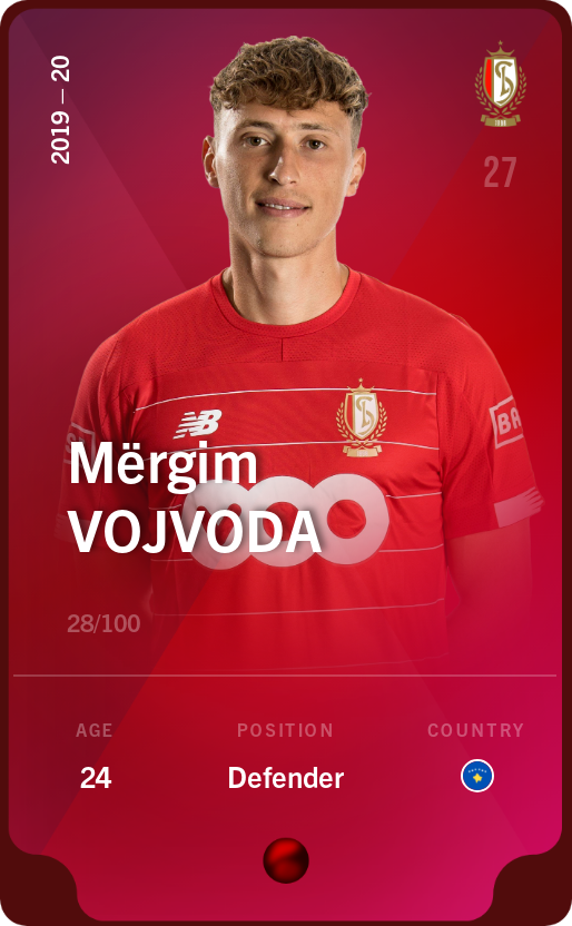 Sorare - Sorare Official - Mërgim Vojvoda 2019-20 • Rare 28/100 - NFT # 38797121951932703905194871841234254981172904623978194192282933949199734218063