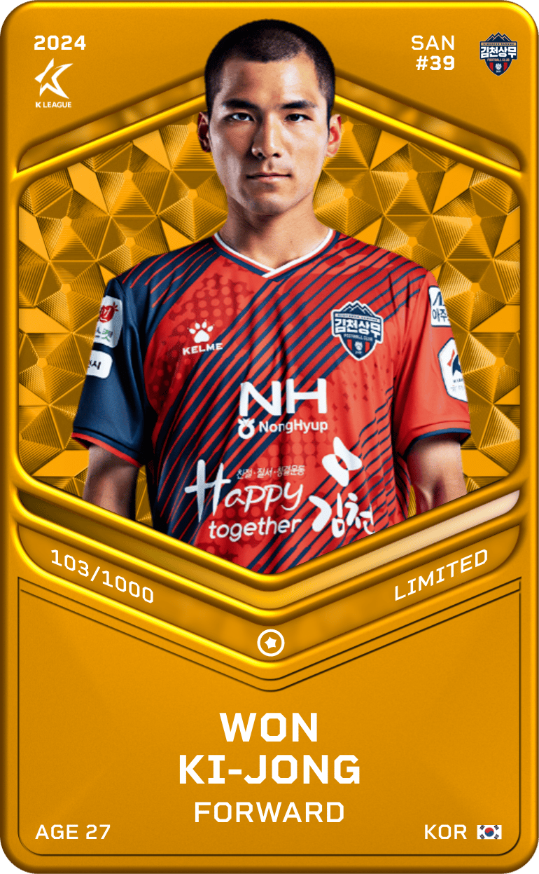 Won Ki-Jong 2024-25 • Limited 103/1000