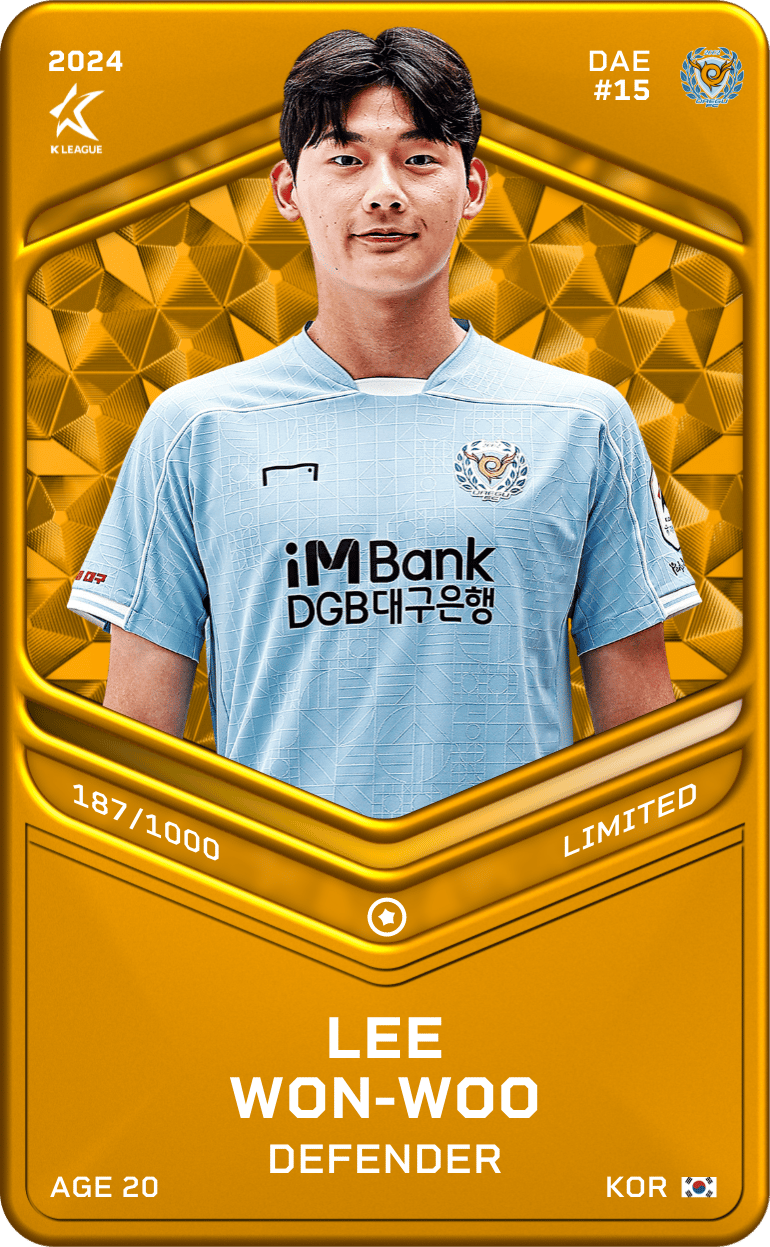 Lee Won-Woo 2024-25 • Limited 187/1000