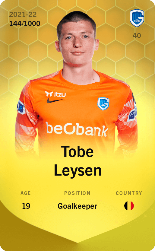 Tobe Leysen 2021-22 • Limited 144/1000