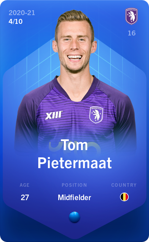 Sorare - Sorare Official - Tom Pietermaat 2020-21 • Super Rare 4/10 - NFT # 12264230827925222865282213748079164966723487807933125053051234301100302970659