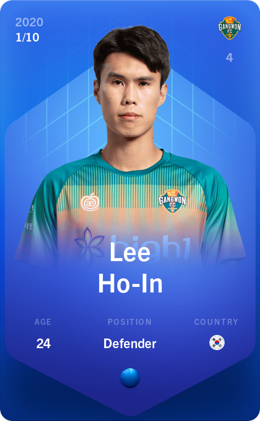 Sorare - Sorare Official - Lee Ho-In 2020-21 • Super Rare 1/10 - NFT # 101693167758200593874625631337470205692795106961132928941163069003646937160455