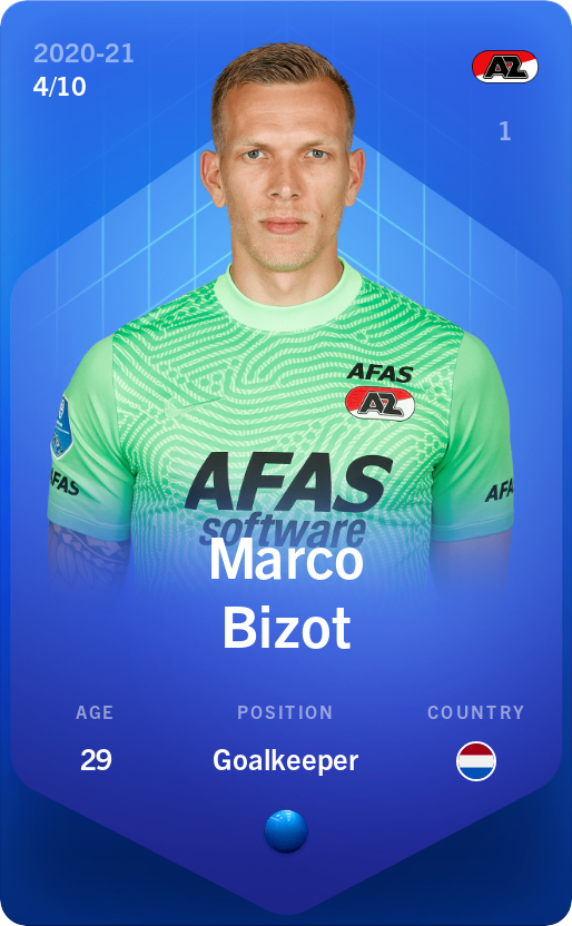Sorare - Sorare Official - Marco Bizot 2020-21 • Super Rare 4/10 - NFT # 39630931282130818257942770788558571183049956646900604604158527963476899064494