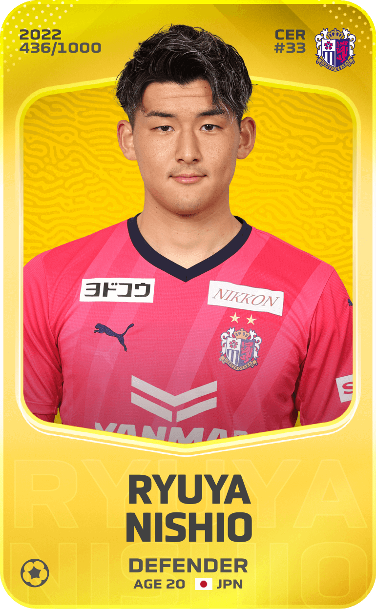 Ryuya Nishio 2022-23 • Limited 436/1000