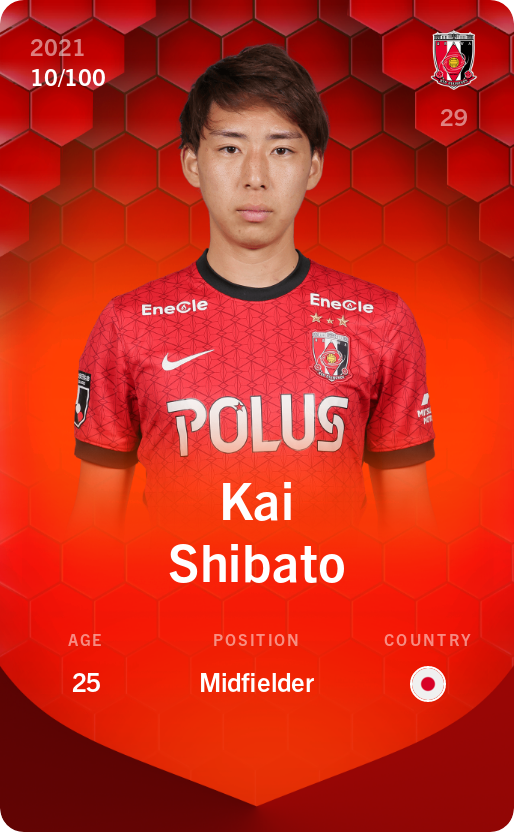 Sorare - Sorare Official - Kai Shibato 2021-22 • Rare 10/100 - NFT # 80071760555358345701778735237733686128188679198777845729382166987345814314379