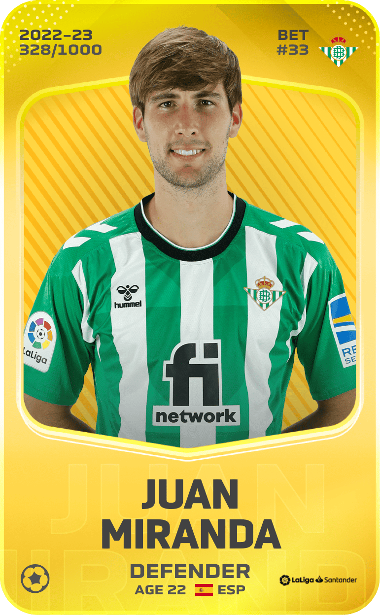 Juan Miranda 2022-23 • Limited 328/1000