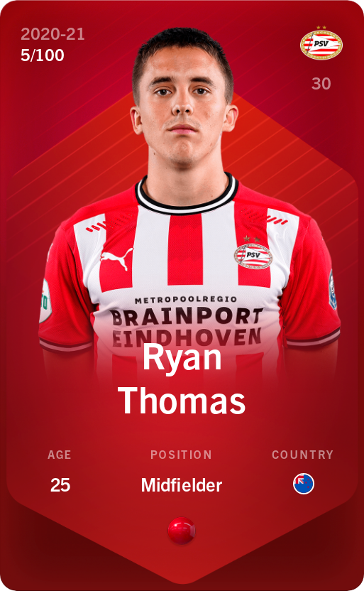 Sorare - Sorare Official - Ryan Thomas 2020-21 • Rare 5/100 - NFT # 21712737772792900228483490122697933508916635077310624939829130098771077778459