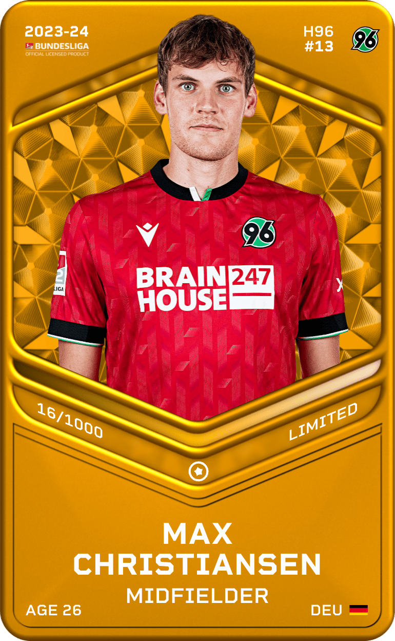 Max Christiansen 2023-24 • Limited 16/1000