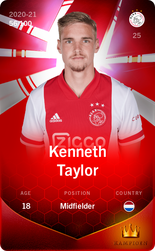 Sorare - Sorare Official - Kenneth Taylor 2020-21 • Rare 56/100 - NFT # 87289764061780071909428009751072658588069111297037815119466395336789376876866