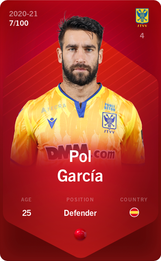 Sorare - Sorare Official - Pol García 2020-21 • Rare 7/100 - NFT # 54915854895816044485349609233160959742953185827803273284516302595736209199793