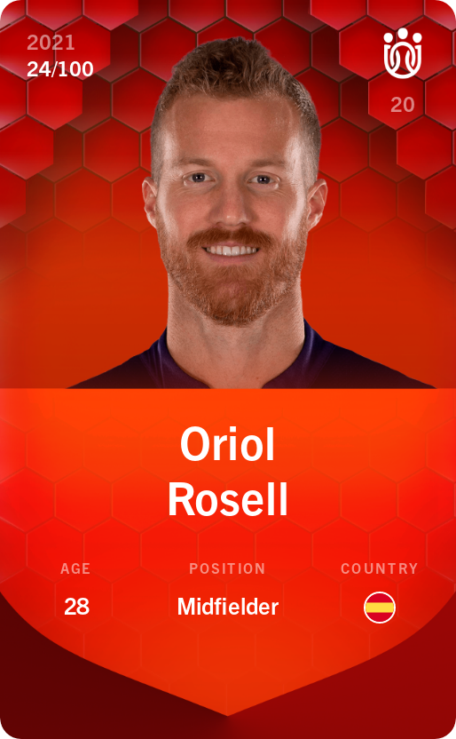 Sorare - Sorare Official - Oriol Rosell 2021-22 • Rare 24/100 - NFT # 20293823401053849181886647700460135577207623604649686411771374555877612363480