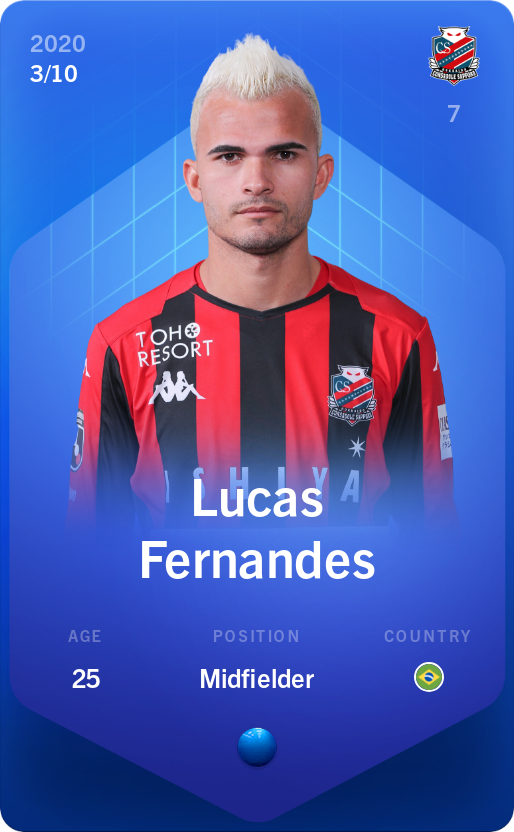 Sorare - Sorare Official - Lucas Fernandes 2020-21 • Super Rare 3/10 - NFT # 38615417721132068654677560157984507038731019706586221580376320337217788240910
