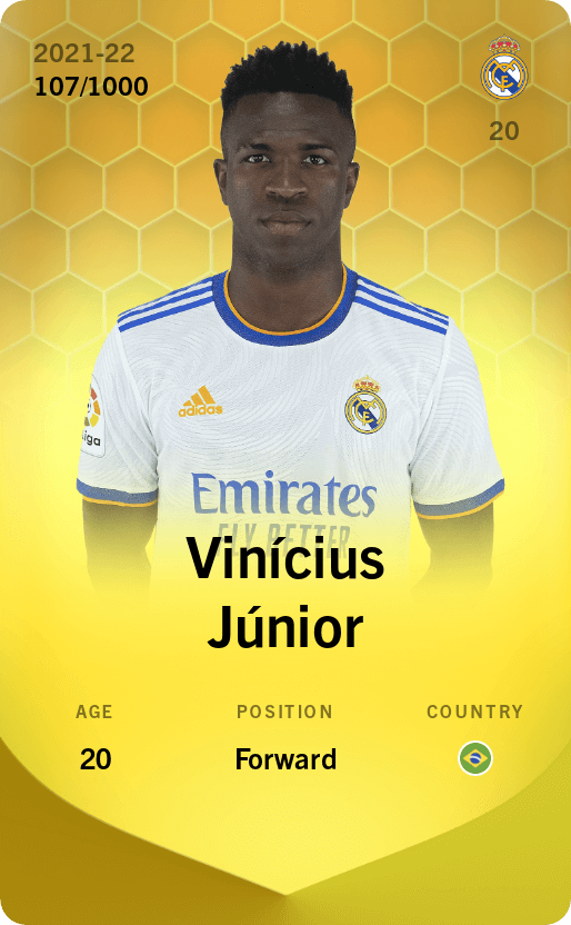 Vinícius Júnior 2021-22 • Limited 107/1000