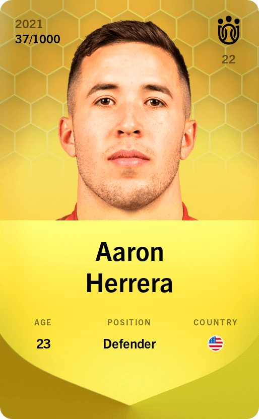 Aaron Herrera 2021-22 • Limited 37/1000