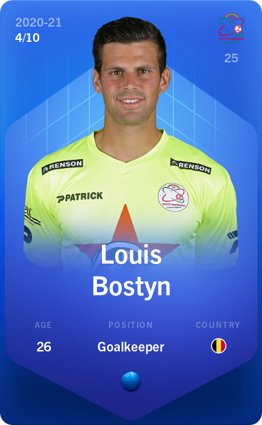 Sorare - Sorare Official - Louis Bostyn 2020-21 • Super Rare 4/10 - NFT # 101197013631221707973036728883787599348715523340257615448329706491413638997479