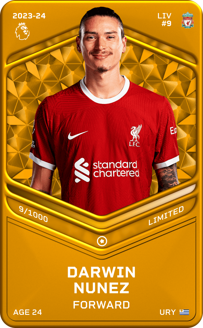 Darwin Nunez 2023-24 • Limited 9/1000