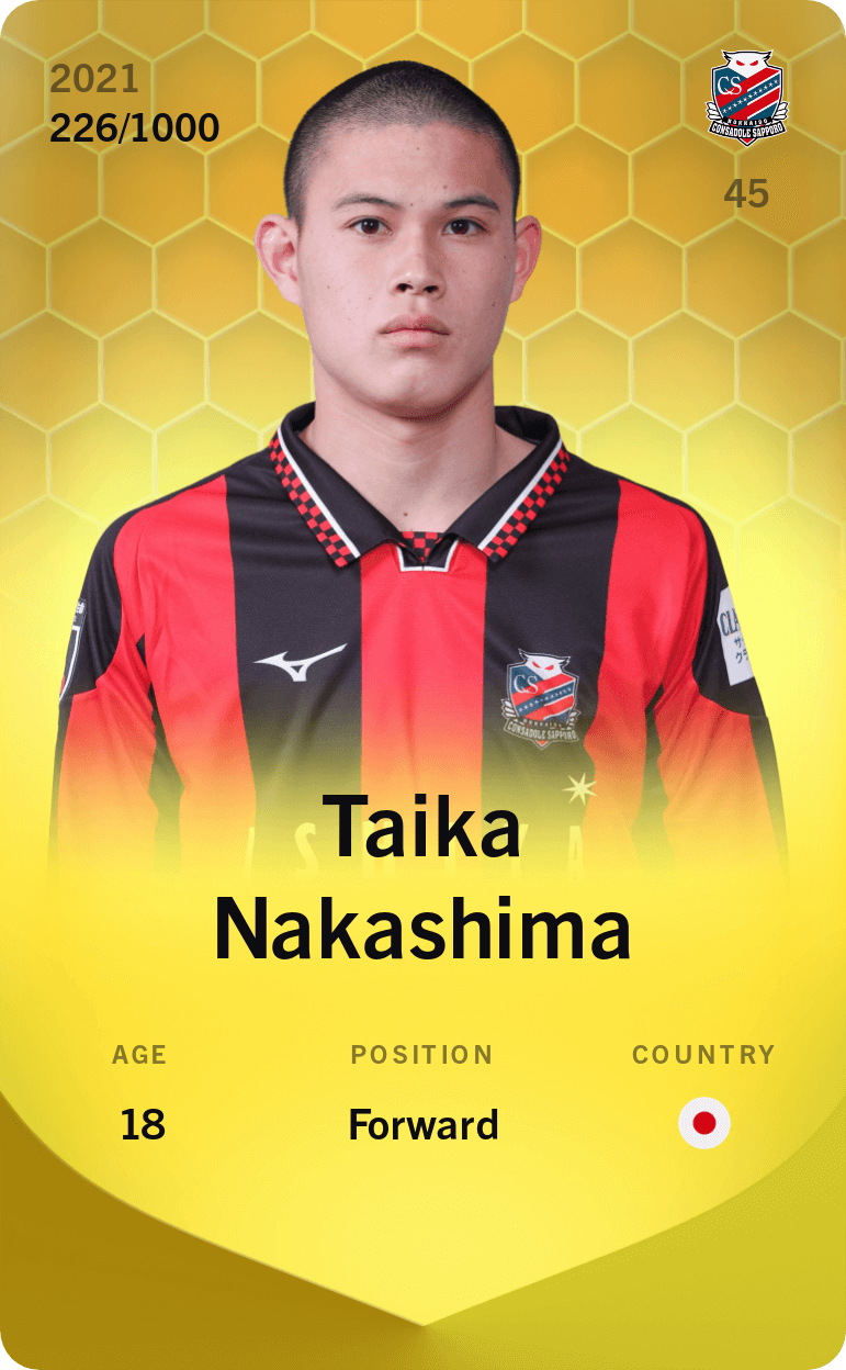Taika Nakashima 2021-22 • Limited 226/1000