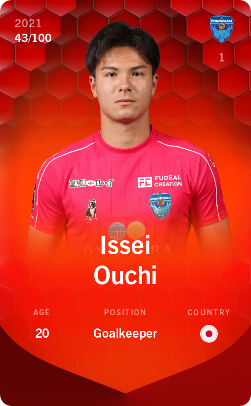 Sorare - Sorare Official - Issei Ouchi 2021-22 • Rare 43/100 - NFT # 115586591846053758733139687030914672707456241723506233150782304042485782275132
