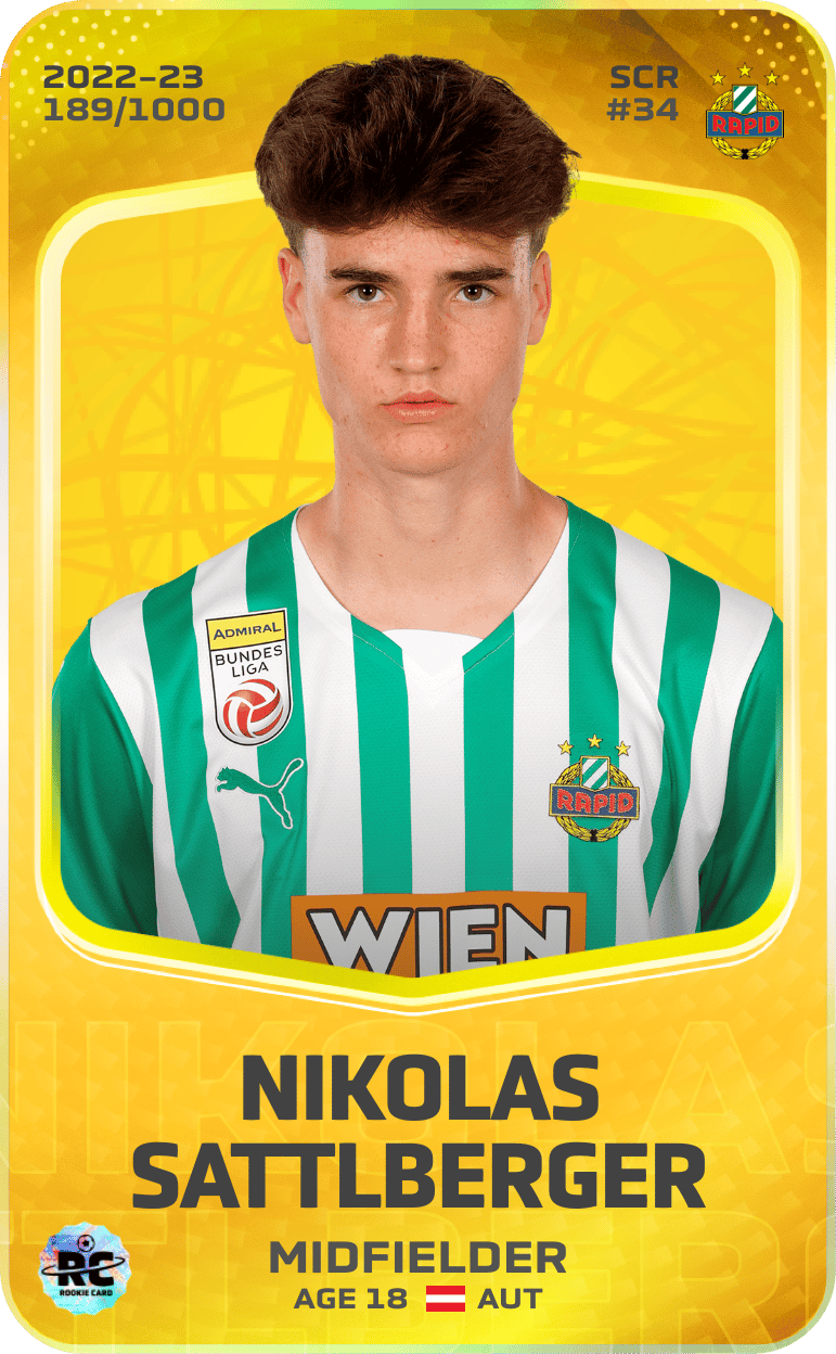 Nikolas Sattlberger 2022-23 • Limited 189/1000