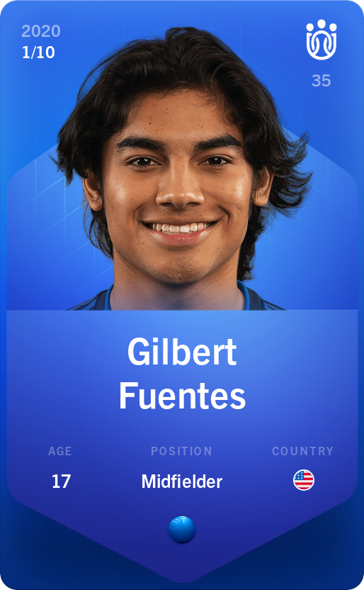 Sorare - Sorare Official - Gilbert Fuentes 2020-21 • Super Rare 1/10 - NFT # 100331500262517323329283833784352013516722398236711582083151296392487587341227