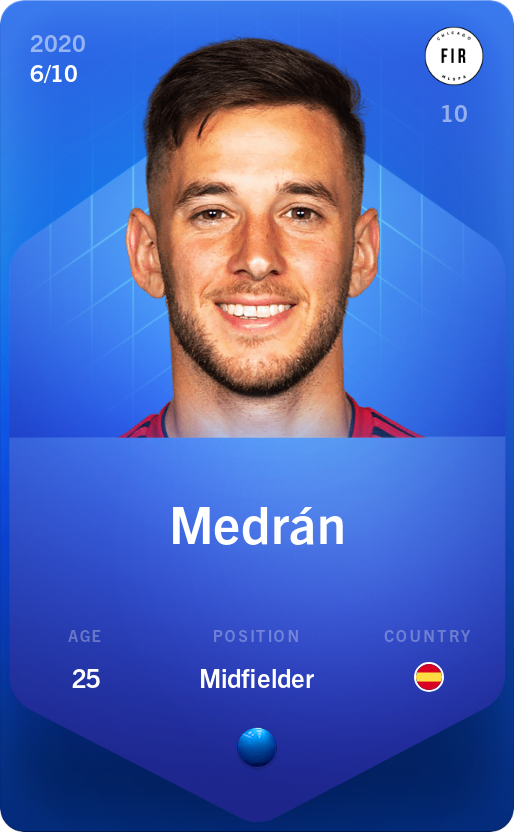 Sorare - Sorare Official - Medrán 2020-21 • Super Rare 6/10 - NFT # 77356445831843332383638880702900107413497829881305650556244248450193003399484
