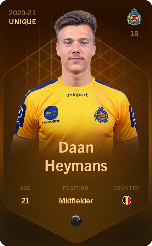 Sorare - Sorare Official - Daan Heymans 2020-21 • Unique - NFT # 48424926368203603722733722436299848618684596301765047901482395431603282093716