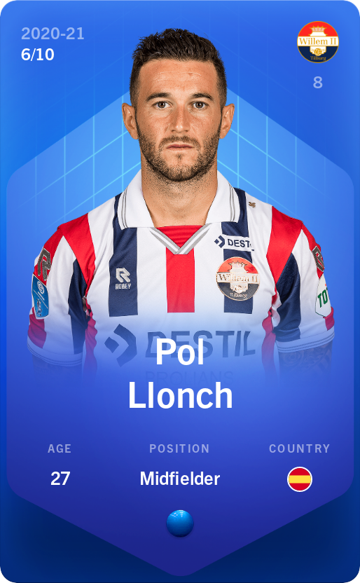 Sorare - Sorare Official - Pol Llonch 2020-21 • Super Rare 6/10 - NFT # 6669690477886513317581495964775923184377362804431382867837312680423515875873