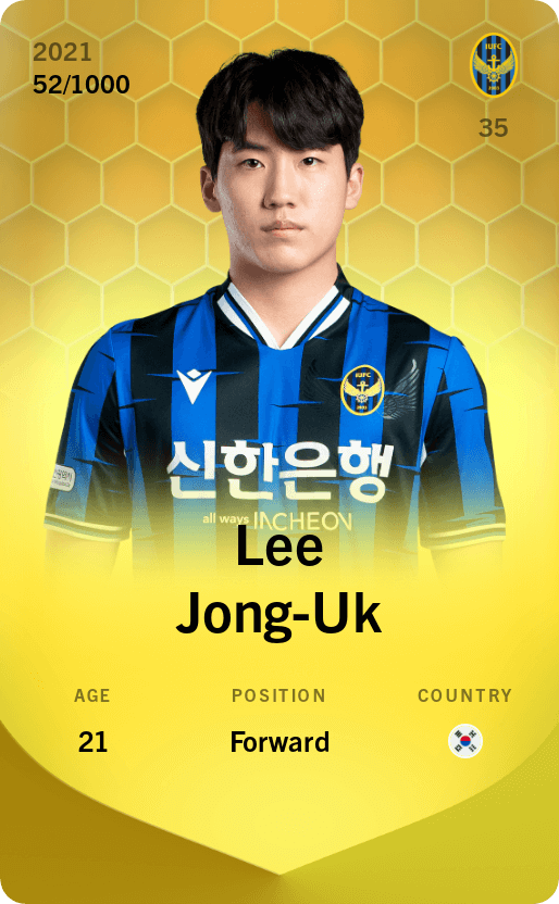 Lee Jong-Uk 2021-22 • Limited 52/1000