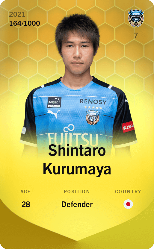 Shintaro Kurumaya 2021-22 • Limited 164/1000