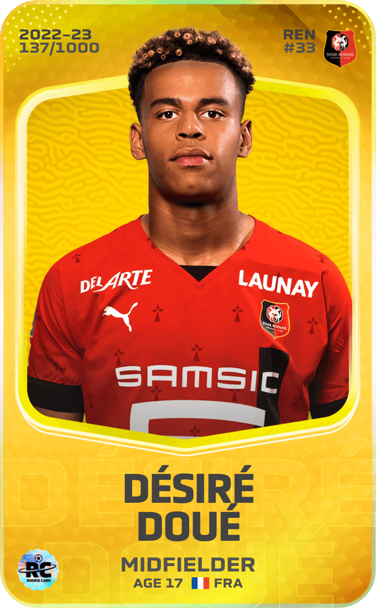 Désiré Doué 2022-23 • Limited 137/1000