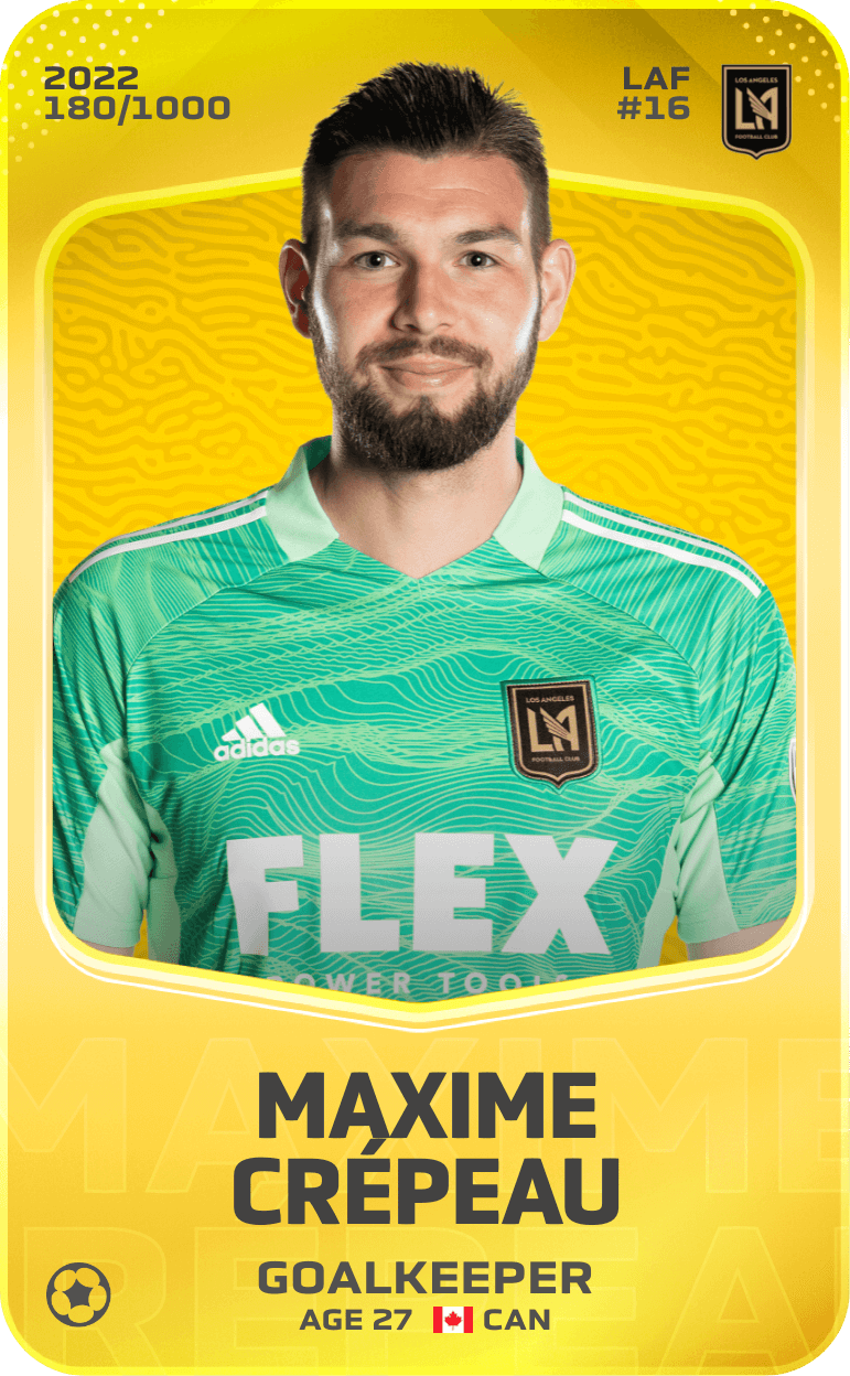Maxime Crépeau 2022-23 • Limited 180/1000