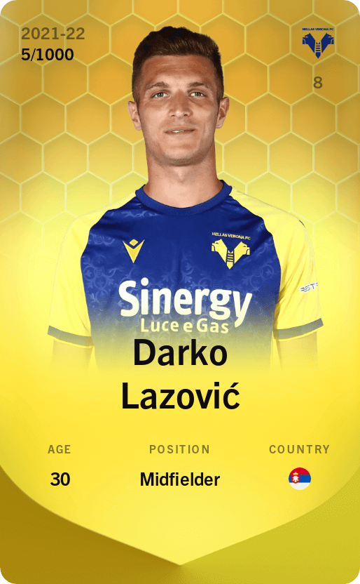 Darko Lazović 2021-22 • Limited 5/1000