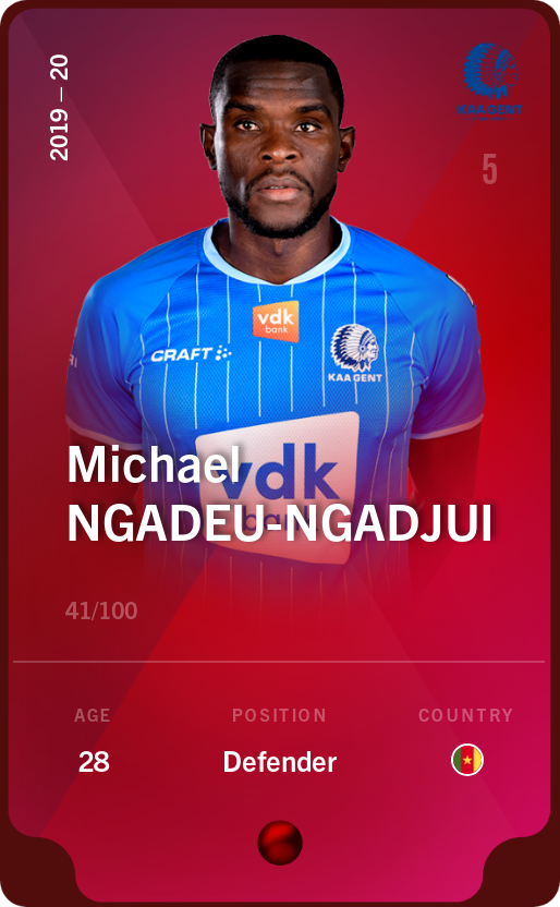Sorare - Sorare Official - Michael Ngadeu-Ngadjui 2019-20 • Rare 41/100 - NFT # 66600574181328861104833869534640901487263260790960016746896683268925607608264