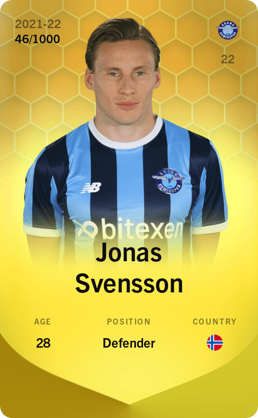 Jonas Svensson 2021-22 • Limited 46/1000