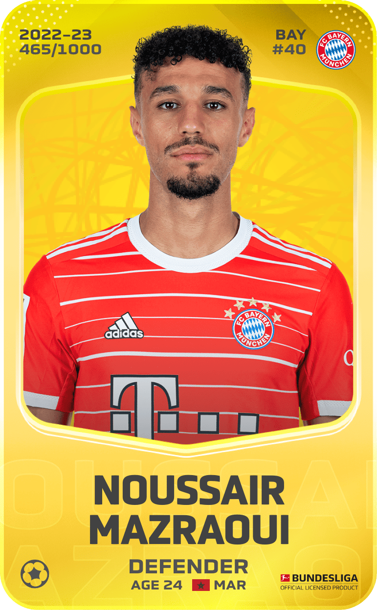 Noussair Mazraoui 2022-23 • Limited 465/1000