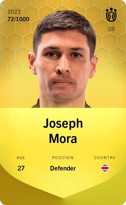 Sorare - Sorare Official - Joseph Mora 2021-22 • Limited 72/1000 - NFT # 73817573722576656462342979700377243148408970453248737427903404920426150577736