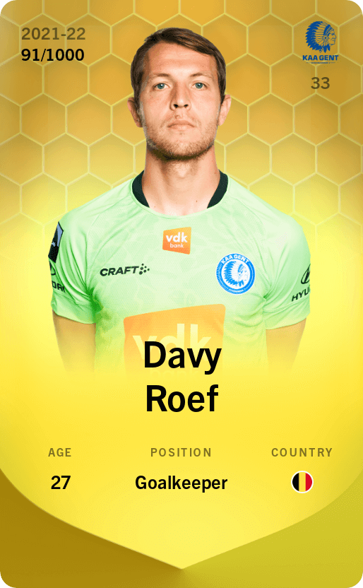 Davy Roef 2021-22 • Limited 91/1000