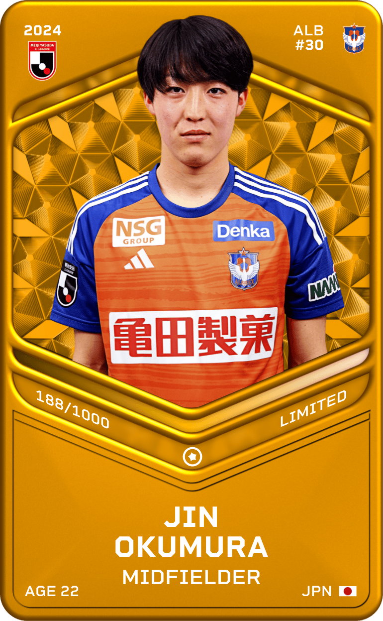 Jin Okumura 2024-25 • Limited 188/1000