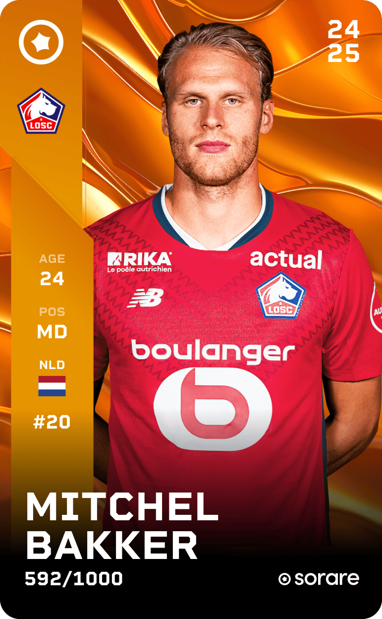 Mitchel Bakker 2024-25 • Limited 592/1000
