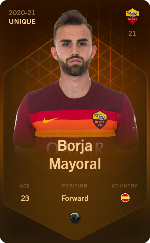 Sorare - Sorare Official - Borja Mayoral 2020-21 • Unique - NFT # 21943333027306483690378310846179242003227746875477795385740961769010820515425