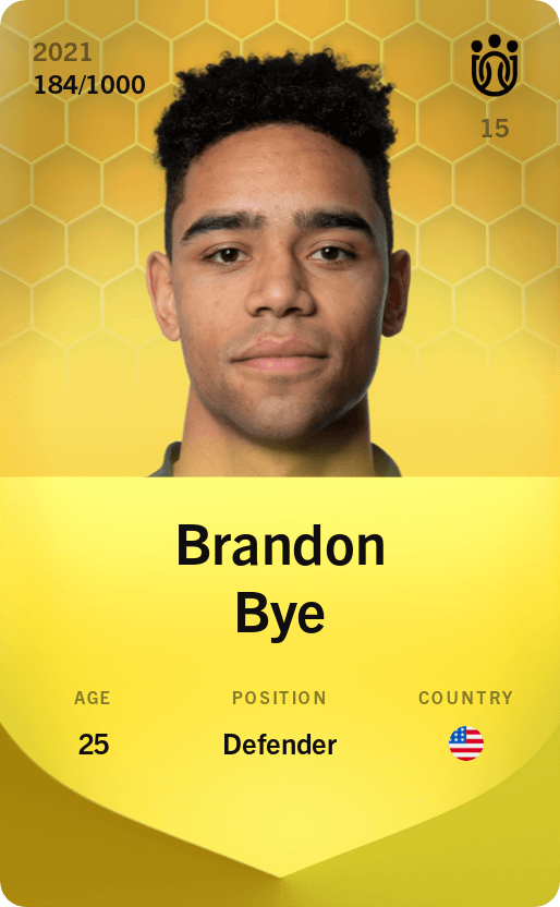 Brandon Bye 2021-22 • Limited 184/1000
