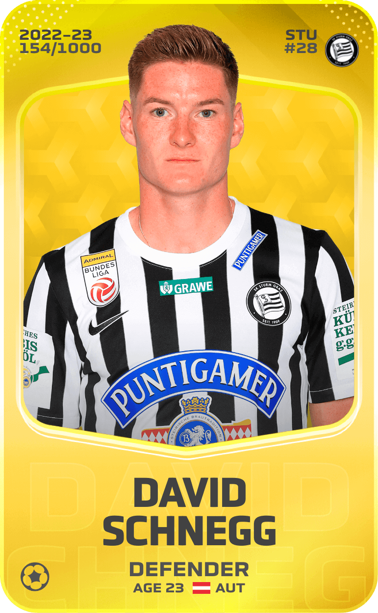 David Schnegg 2022-23 • Limited 154/1000