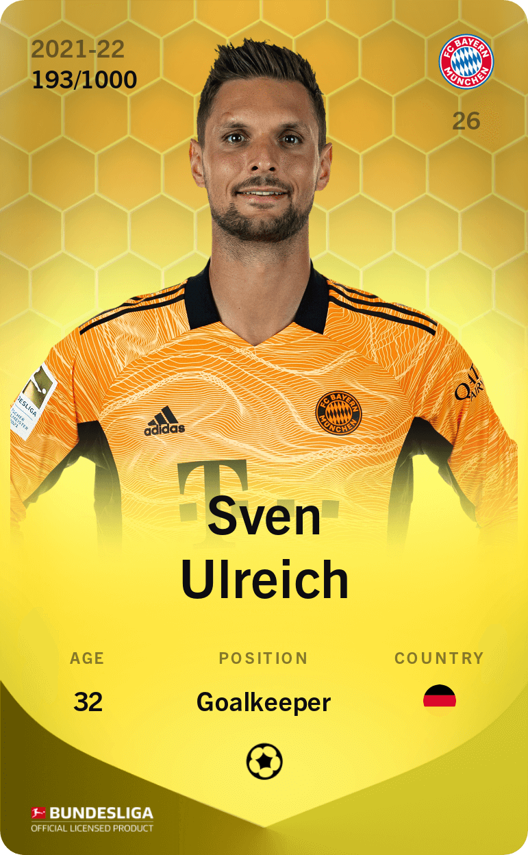 Sven Ulreich 2021-22 • Limited 193/1000
