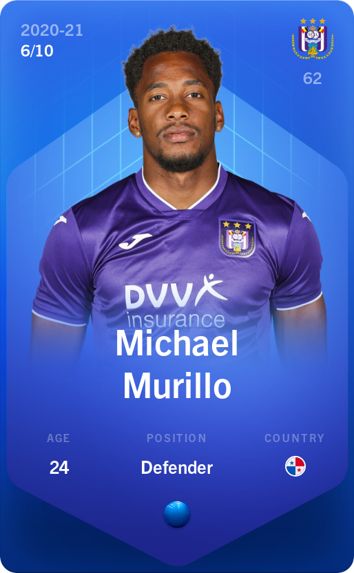 Sorare - Sorare Official - Michael Murillo 2020-21 • Super Rare 6/10 - NFT # 97562081578679381301352758000246051565033412743826288025420603221022860675744