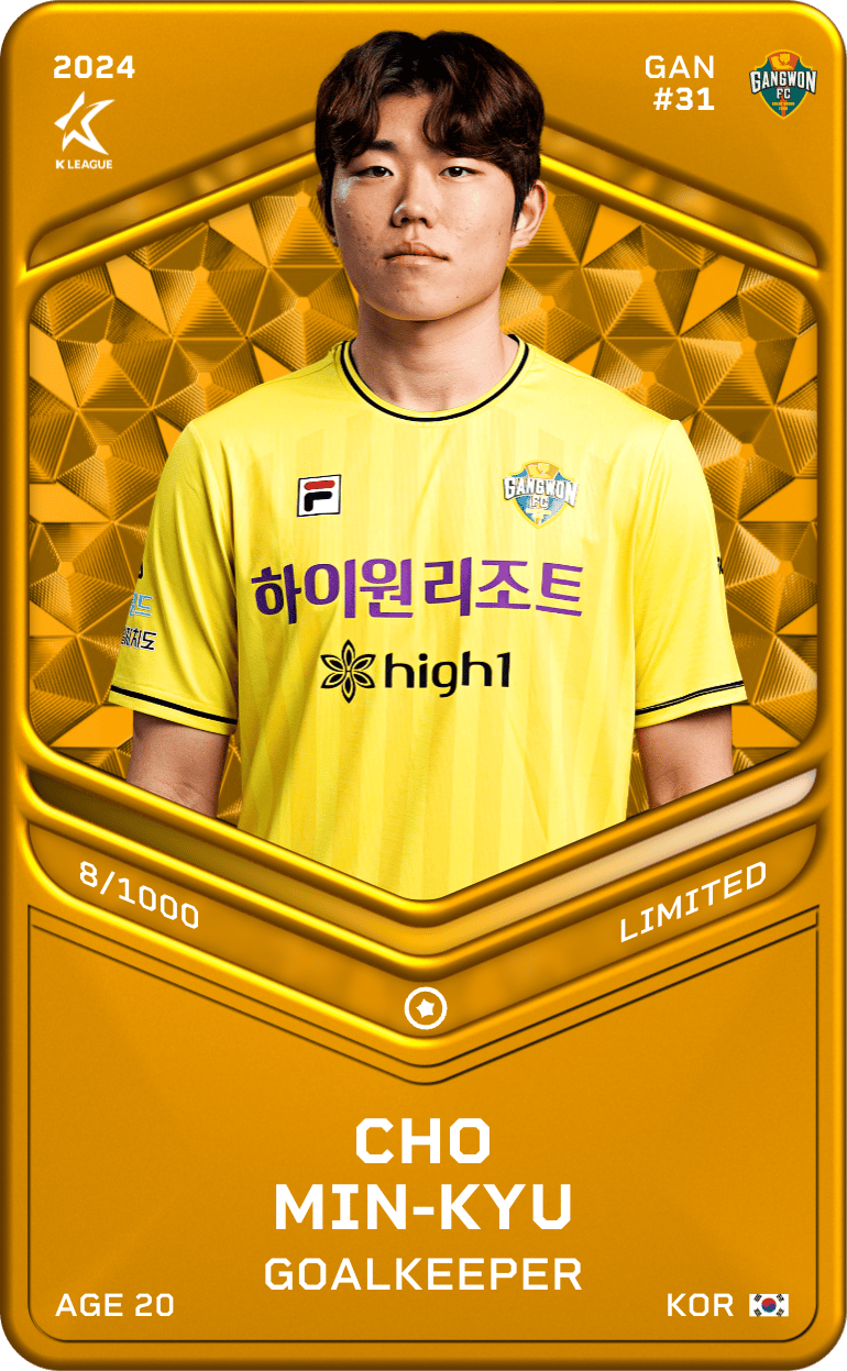 Cho Min-Kyu 2024-25 • Limited 8/1000