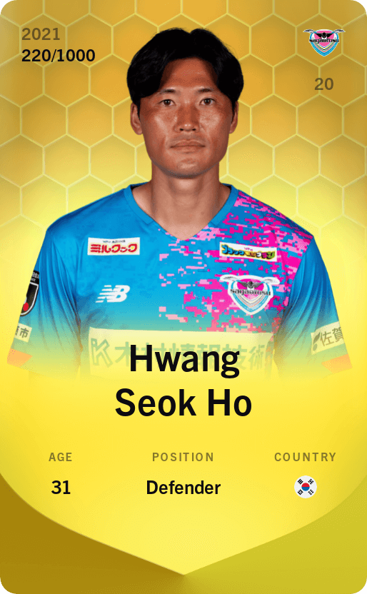 Hwang Seok Ho 2021-22 • Limited 220/1000