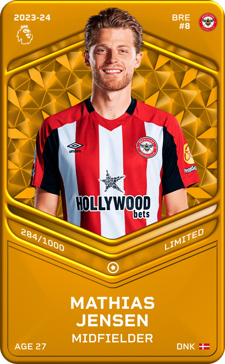 Mathias Jensen 2023-24 • Limited 284/1000
