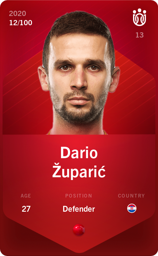 Sorare - Sorare Official - Dario Župarić 2020-21 • Rare 12/100 - NFT # 10703815422805974018233889236919933835088855476007952945941616910040154035085
